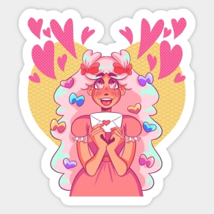 Cotton Candy Love Letter Sticker